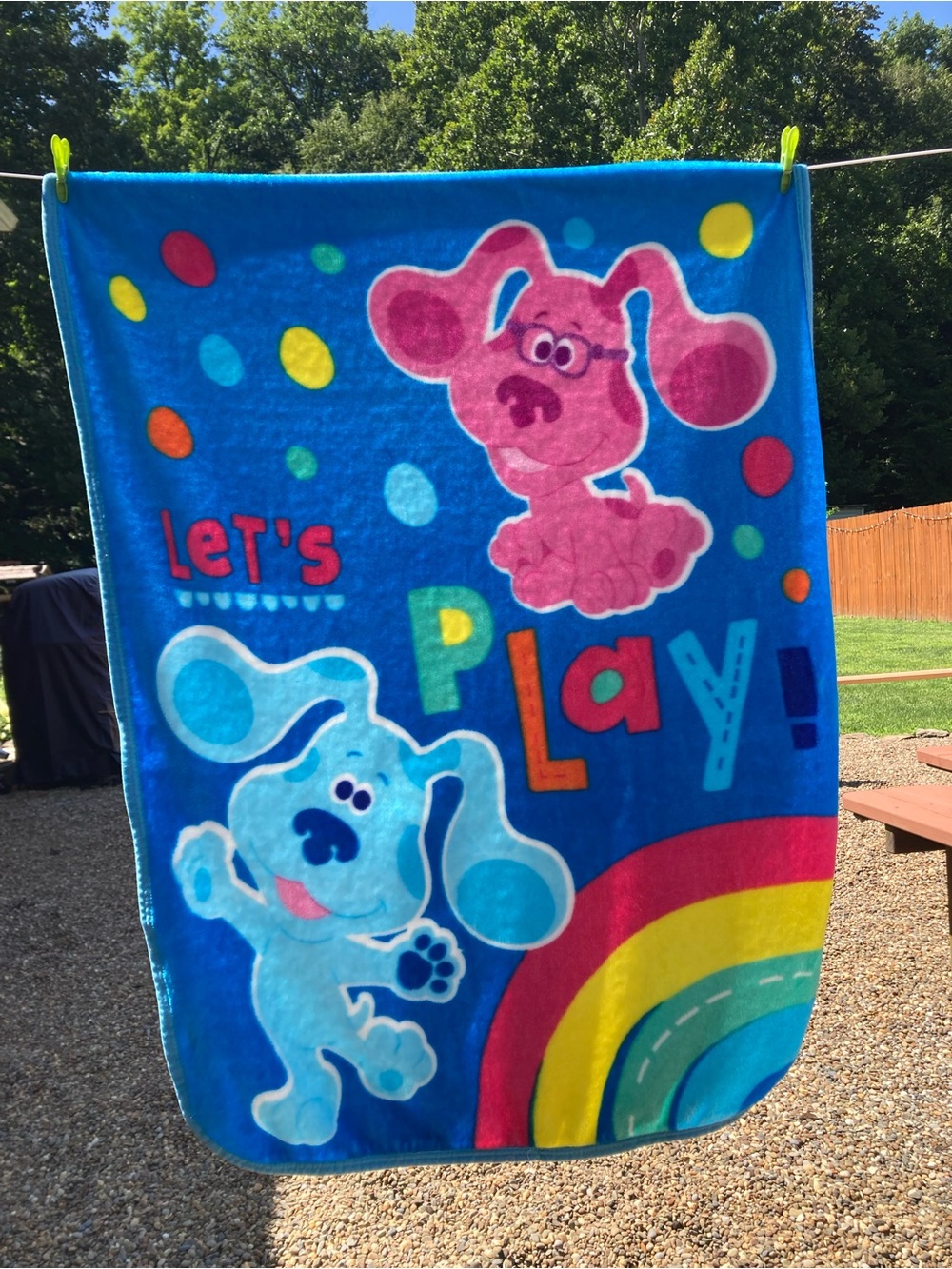 Blue’s Clues fleece blanket